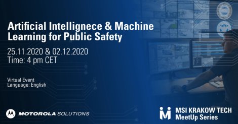 Webinar Tech MeetUp: Artificial Intelligence & Machine Learning for Public Safety