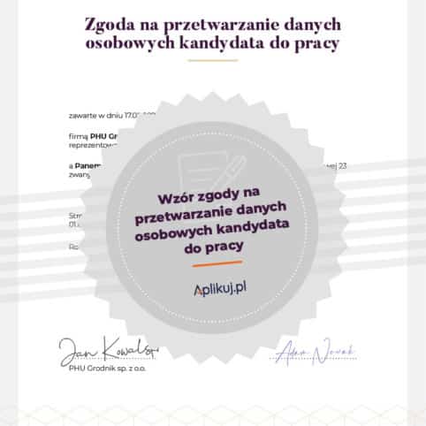 Grafika zgoda RODO kandydat