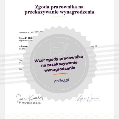 Wzór dokumentu grafika poglądowa