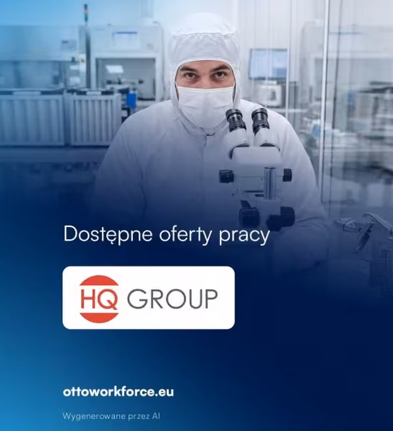 Pracownik cleanroomu w Pakiet HQ - Bez doświadczenia