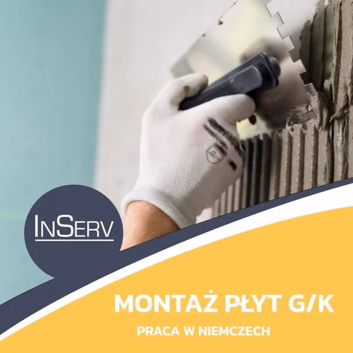 Montaż płyt G/K - praca za granicą