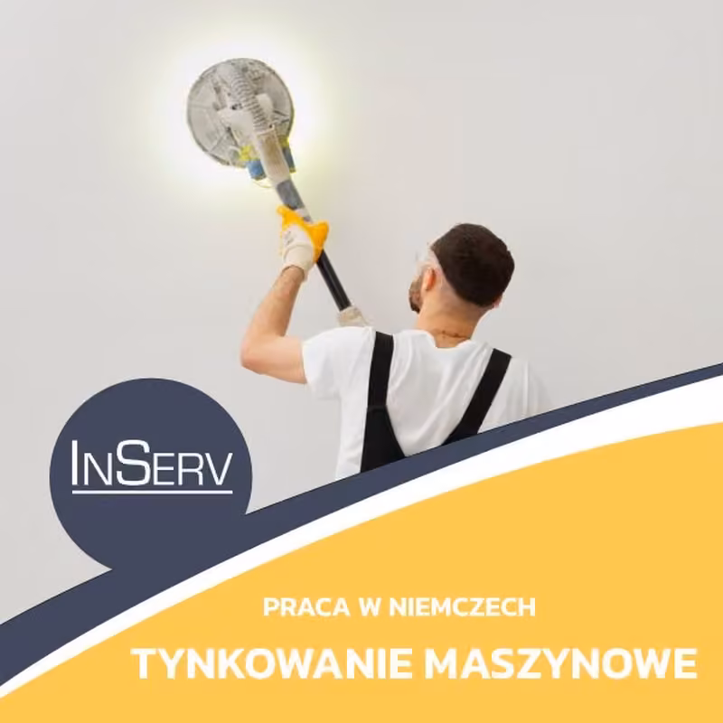 Praca za granicą - tynkowanie maszynowe