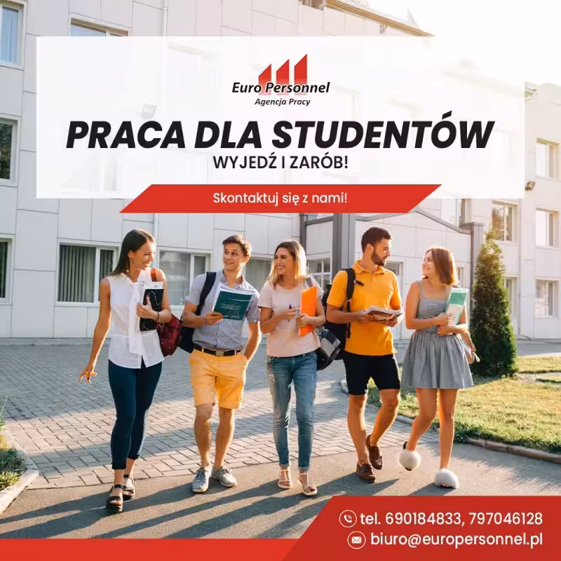 Holandia Praca na produkcji bez znajomości języka