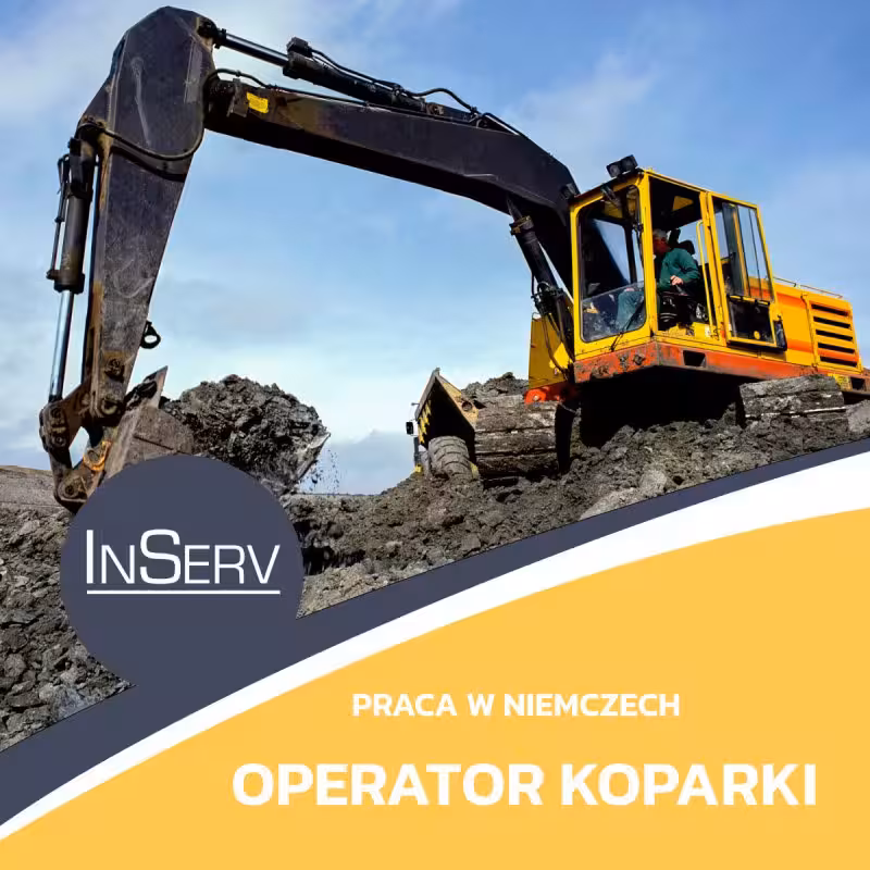 Praca w Niemczech - operator koparki