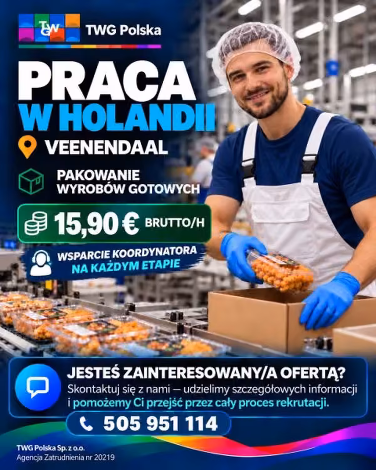 PRACA W HOLANDII | PAKOWANIE WYROBÓW GOTOWYCH | VEENENDAAL