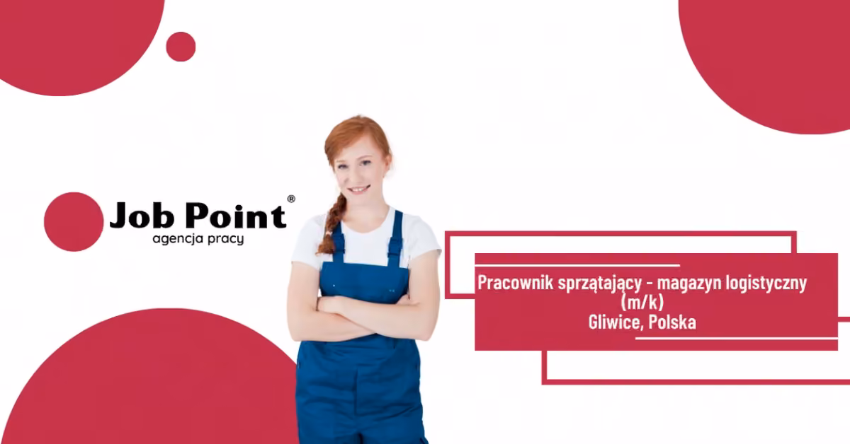 Pracownik sprzątający - magazyn logistyczny (m/k)