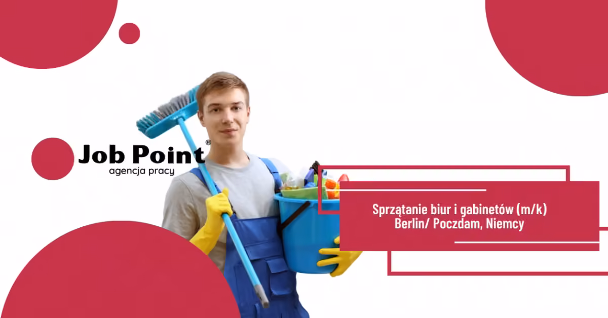Osoba sprzątająca biura i gabinety (m/k) Niemcy