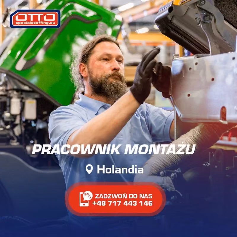 Pracownik montażu w Tobroco Machines I Maszyny kompaktowe