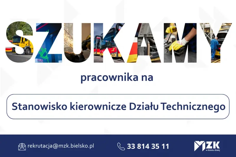 Stanowisko Kierownicze Działu Technicznego w Miejskim Zakładzie Komunikacyjnym Sp. z o.o.