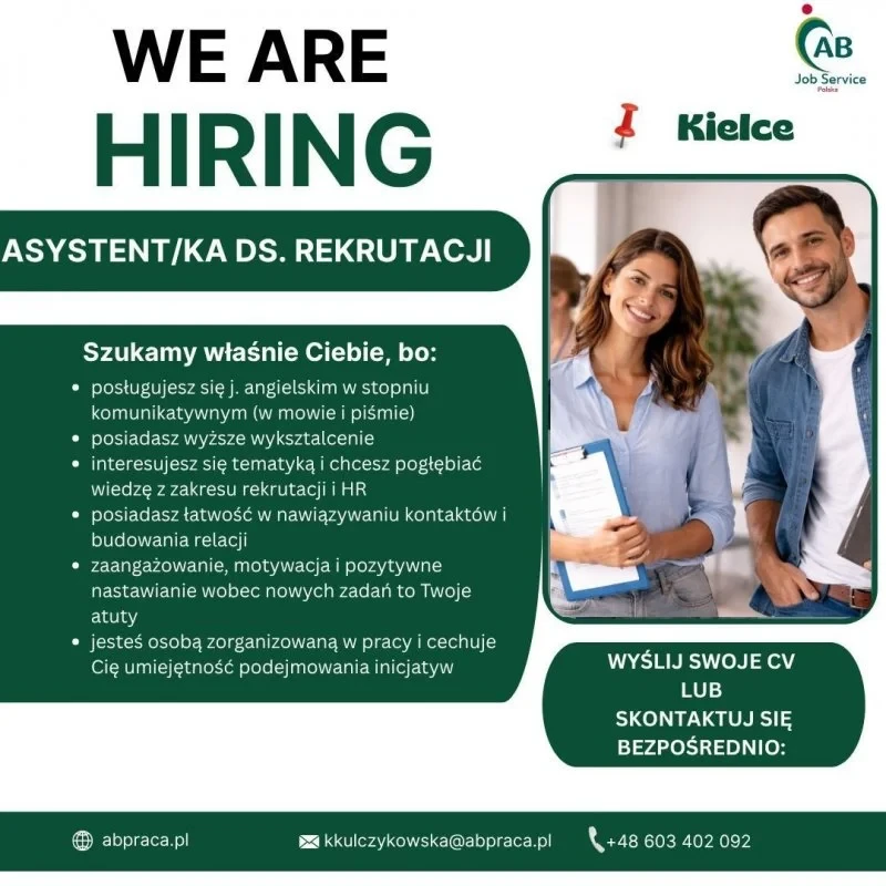 Asystent/ka ds. Rekrutacji (M/K)