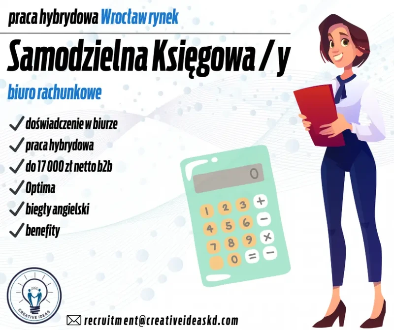 Samodzielna Księgowa / Samodzielny Księgowy / Główny Księgowy / Główna Księgowa