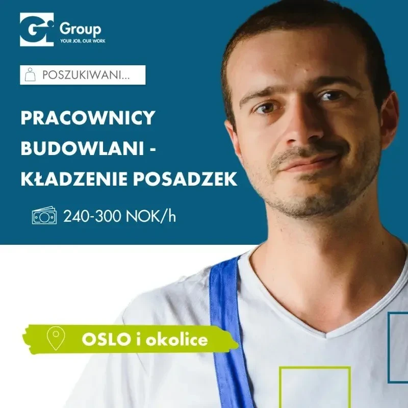 Praca w Norwegii od zaraz z j. angielskim| kładzenie posadzek do przyuczenia!