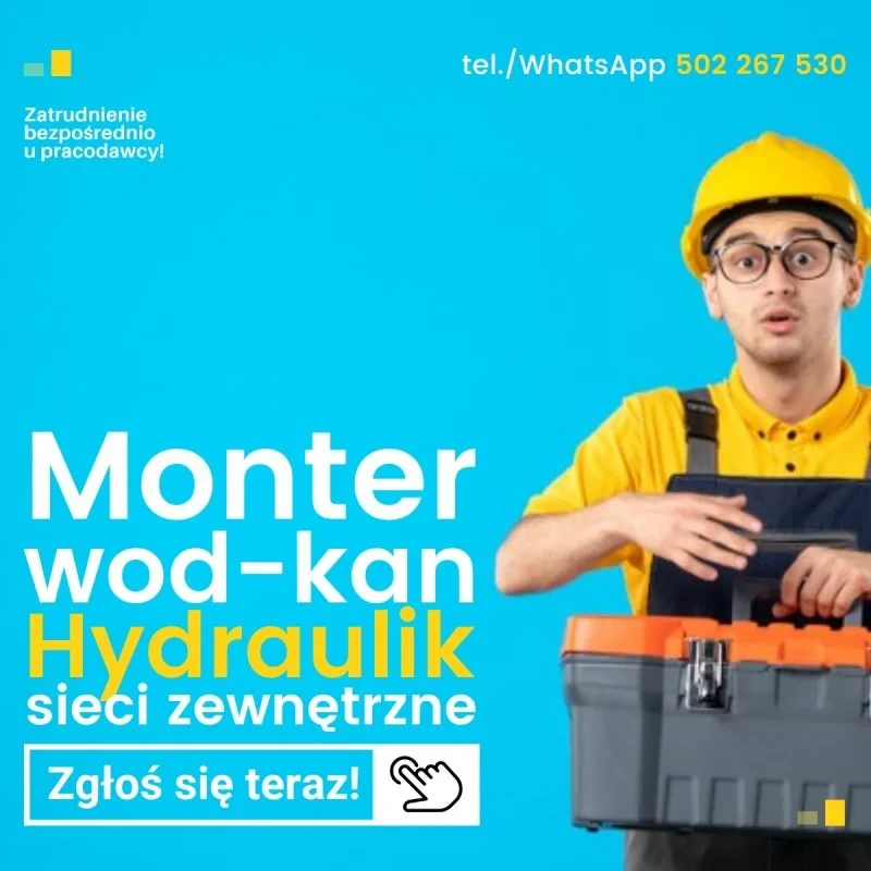 Monter wod-kan / Hydraulik, sieci zewnętrzne