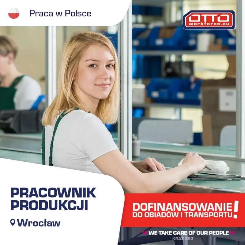 Pracownik produkcji | Łatwa praca przy obsłudze maszyn | EKSTRA PREMIE