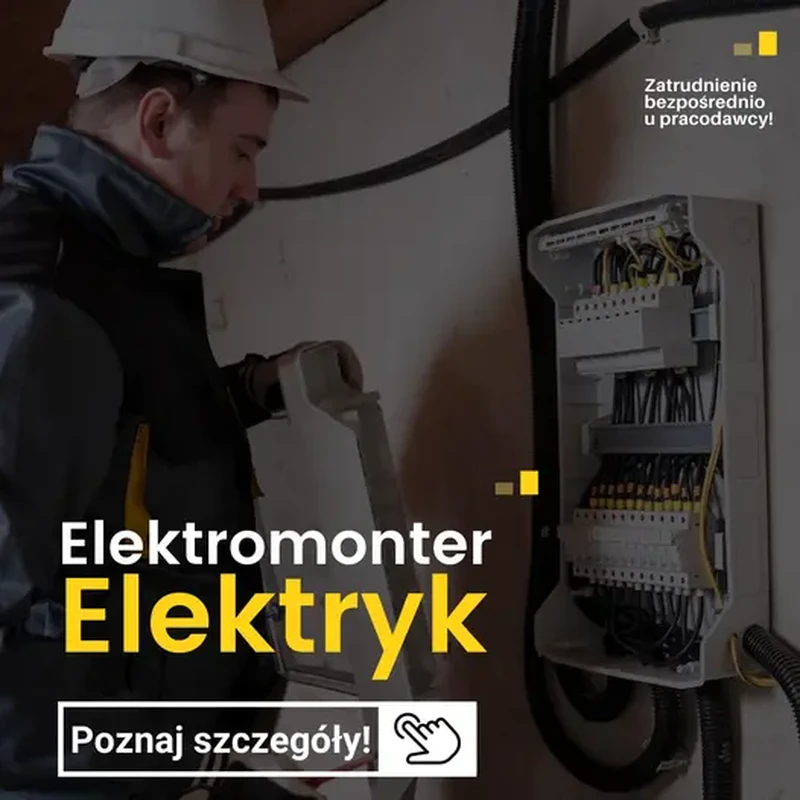 Elektromonter z niemieckim/panele fotowoltaiczne/instalacje elektryczne – praca od zaraz